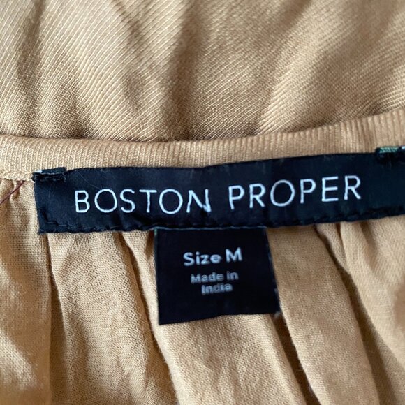 BOSTON PROPER Crochet Bell Sleeve Boho Top M - Picture 6 of 8